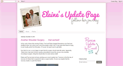 Desktop Screenshot of elainesmithupdate.blogspot.com