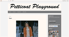 Desktop Screenshot of petticoatplayground.blogspot.com