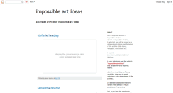 Desktop Screenshot of impossibleartideas.blogspot.com