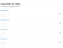 Tablet Screenshot of impossibleartideas.blogspot.com
