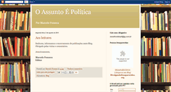 Desktop Screenshot of oassuntoepolitica.blogspot.com