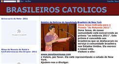 Desktop Screenshot of brasileiroscatolicos.blogspot.com