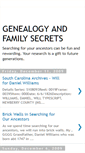 Mobile Screenshot of genealogyandfamilysecrets.blogspot.com