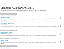 Tablet Screenshot of genealogyandfamilysecrets.blogspot.com