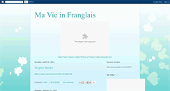 Desktop Screenshot of mavie-infranglais.blogspot.com