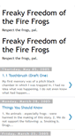 Mobile Screenshot of freaky-frogs.blogspot.com