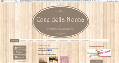 Desktop Screenshot of cose-della-nonna.blogspot.com