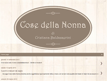 Tablet Screenshot of cose-della-nonna.blogspot.com