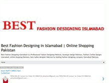 Tablet Screenshot of bestfashiondesigningislamabad.blogspot.com