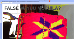 Desktop Screenshot of falsewayuumochila.blogspot.com