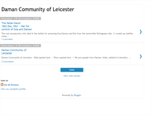 Tablet Screenshot of damancommunityofleicester.blogspot.com