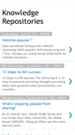 Mobile Screenshot of knowledgerepositories.blogspot.com