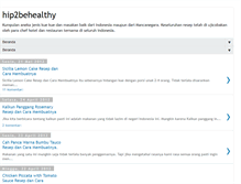 Tablet Screenshot of hip2behealthy.blogspot.com