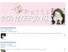 Tablet Screenshot of pottsponderings.blogspot.com