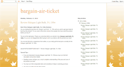 Desktop Screenshot of bargain-air-ticket.blogspot.com