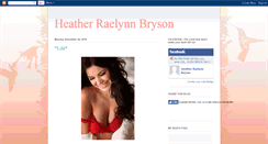 Desktop Screenshot of heatherraelynnbryson.blogspot.com