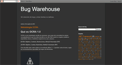 Desktop Screenshot of bugwarehouse.blogspot.com