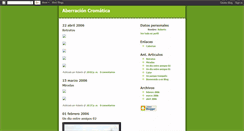 Desktop Screenshot of aberracioncromatica.blogspot.com