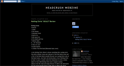 Desktop Screenshot of headcrushzine.blogspot.com