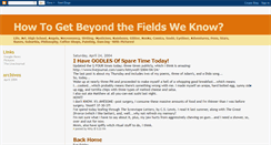 Desktop Screenshot of beyondthefieldsweknow.blogspot.com