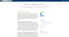 Desktop Screenshot of mountvernonvoice.blogspot.com