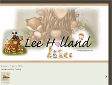 Tablet Screenshot of leehollandsartwork.blogspot.com