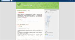 Desktop Screenshot of frasescurtas.blogspot.com