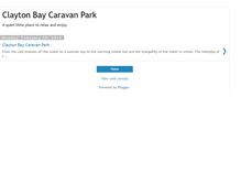 Tablet Screenshot of clayton-bay-caravan-park.blogspot.com