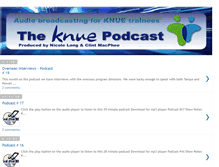 Tablet Screenshot of knuepodcast.blogspot.com