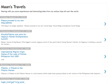 Tablet Screenshot of maanstravels.blogspot.com