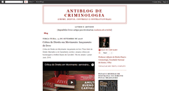 Desktop Screenshot of antiblogdecriminologia.blogspot.com
