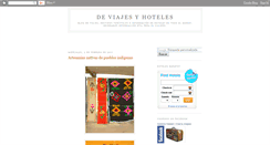 Desktop Screenshot of deviajesyhoteles.blogspot.com