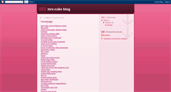 Desktop Screenshot of mrs-cake.blogspot.com