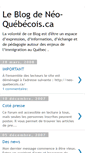 Mobile Screenshot of neo-quebecois.blogspot.com