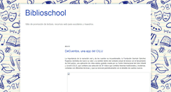 Desktop Screenshot of biblioescool.blogspot.com