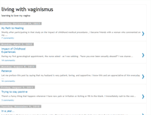 Tablet Screenshot of livingwithvaginismus.blogspot.com