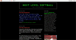 Desktop Screenshot of nextlevelsoftball.blogspot.com