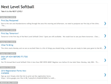 Tablet Screenshot of nextlevelsoftball.blogspot.com