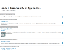 Tablet Screenshot of oracleappsilearn.blogspot.com