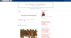 Desktop Screenshot of lagacetaflamenca.blogspot.com