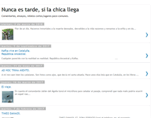 Tablet Screenshot of nuncaestardesilachicallega.blogspot.com