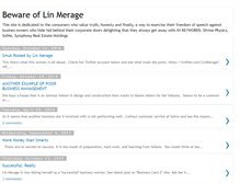 Tablet Screenshot of bewarelinmerage.blogspot.com