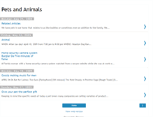 Tablet Screenshot of animals-and-pets-blog.blogspot.com