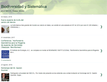 Tablet Screenshot of inecolsistematica.blogspot.com