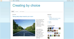 Desktop Screenshot of creatingbychoice.blogspot.com