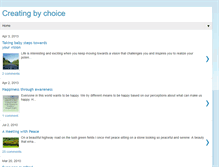 Tablet Screenshot of creatingbychoice.blogspot.com