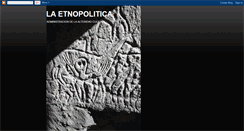 Desktop Screenshot of etnopolitica.blogspot.com