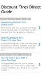 Mobile Screenshot of discounttiresdirectguide.blogspot.com