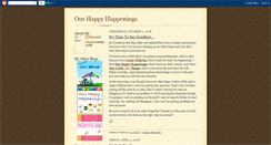 Desktop Screenshot of ourhappyhappenings.blogspot.com