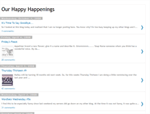 Tablet Screenshot of ourhappyhappenings.blogspot.com